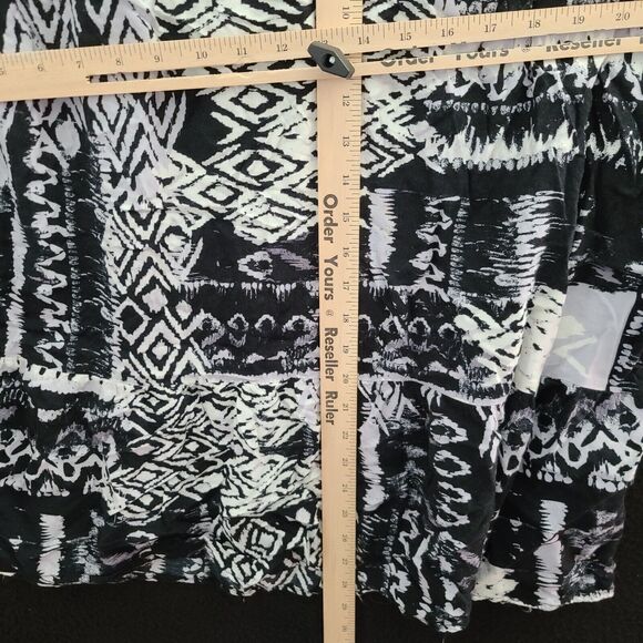 Notations Petite Womens Skirt Multicolor Size PXL 100% Rayon A-Line - Picture 3 of 12